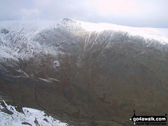 Walk c276 High Street and Harter Fell from Mardale Head - Kidsty Pike from Riggindale Crag