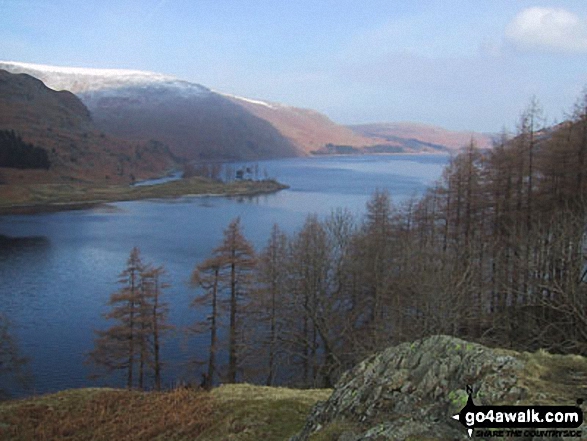 Walk c276 High Street and Harter Fell from Mardale Head - Haweswater Reservoir from The Rigg