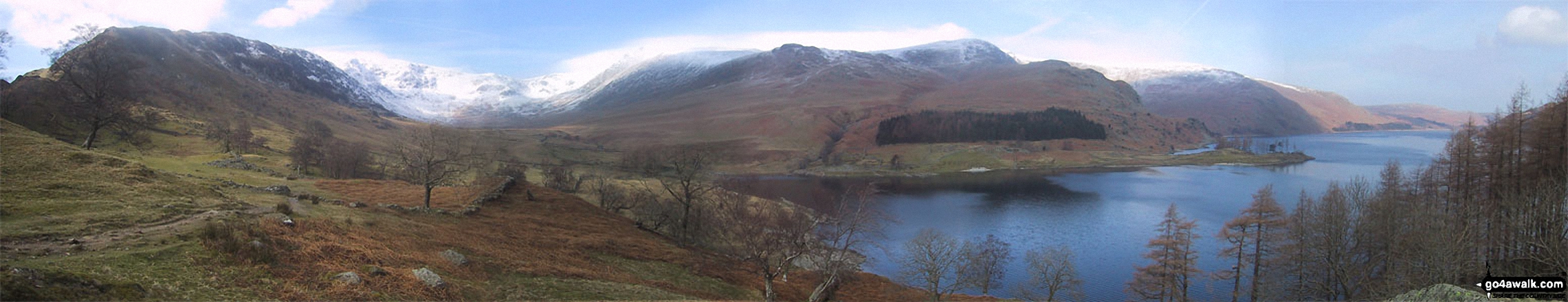 Walk c276 High Street and Harter Fell from Mardale Head - *High Street, Blea Water, Rough Crag (Riggindale), Riggindale, Kidsty Pike and Haweswater Reservoir from The Rigg