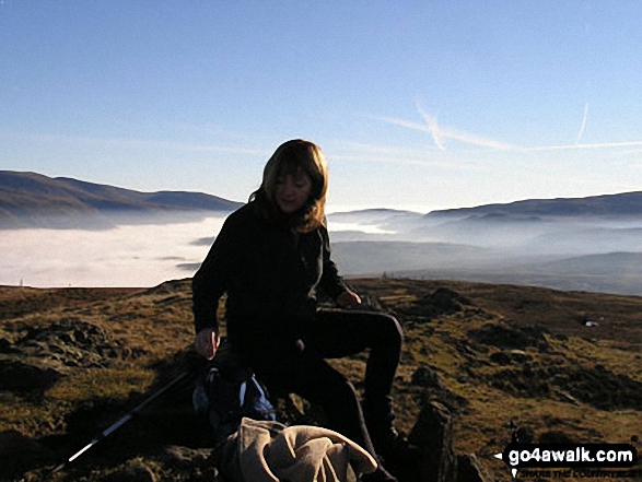 Dawn Lowery on High Seat in The Lake District Cumbria England