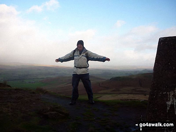 On Sharp Haw - a windy summit near Skipton