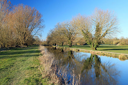 Walk ha111 Cheesefoot Down from Winchester - The Itchen Navigation near Winchester