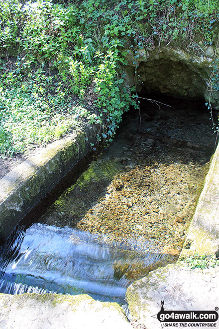 Walk d194 Elton and The Limestone Way from Youlgreave - Inflow to the River Bradford at the Middleton-by-Youlgreave end of Bradford Dale