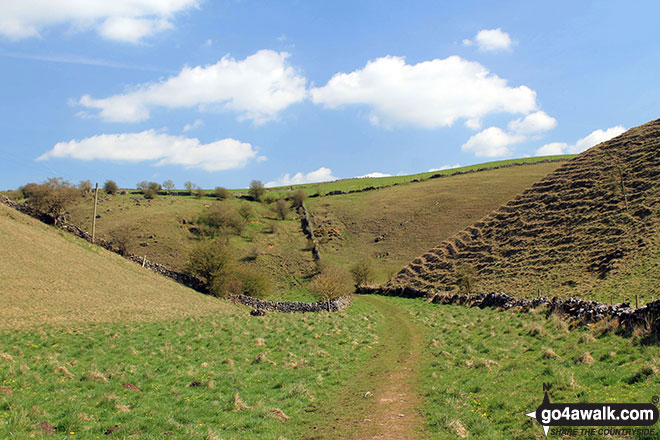 Walk d295 Bradford Dale, Long Dale, Gratton Dale and  Elton from Youlgreave - Where Long Dale meets Gratton Dale