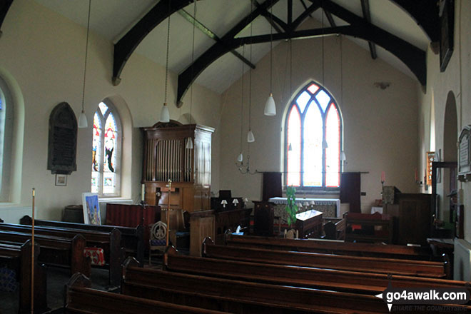 Walk d194 Elton and The Limestone Way from Youlgreave - Inside All Saints Church, Elton