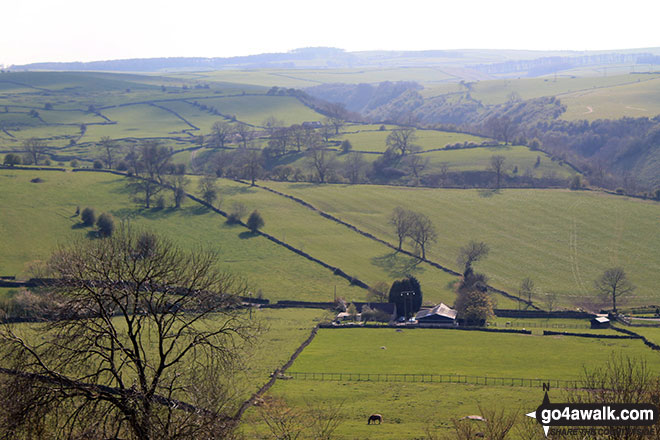 Walk d328 Gratton Dale and Elton Common from Elton - The view from the summit of Anthony Hill