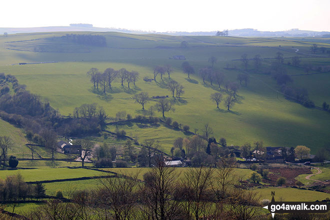 Walk d132 Gratton Dale and Winster from Elton - The view from the summit of Anthony Hill