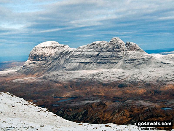 Walk Suilven (Caisteal Liath) walking UK Mountains in Assynt and The Far North  Highland, Scotland