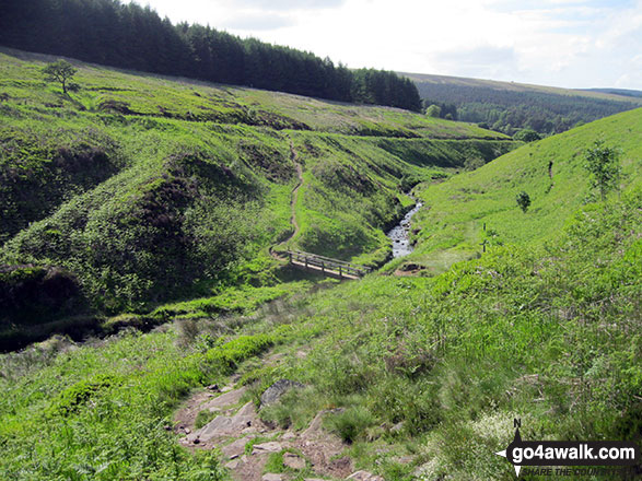 Walk d124 Burbage Edge and Goyt's Moss from Burbage Church, Buxton - Goyt's Clough from Goyt's Moss