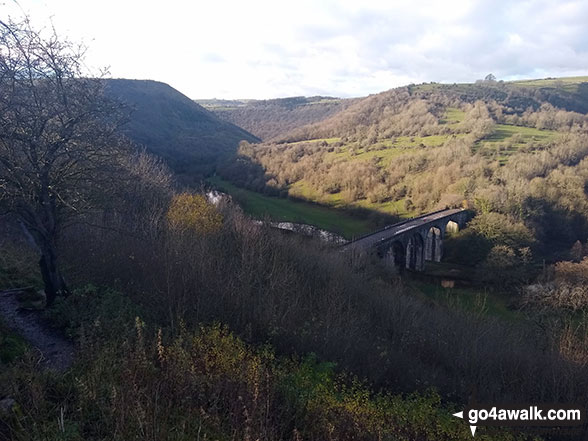 Walk d230 Monsal Dale from Ashford in the Water - Monsal Dale and Monsal Viaduct from Monsal Head