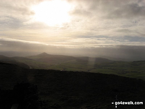 Walk ch157 Shining Tor and Cats Tor from Lamaload Reservoir - Looking South to Shutlingsloe from the summit of Shining Tor