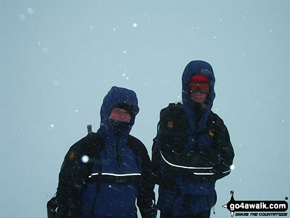 Rachel & James on Cairn Gorm in The Cairngorm Mountains Highland Scotland