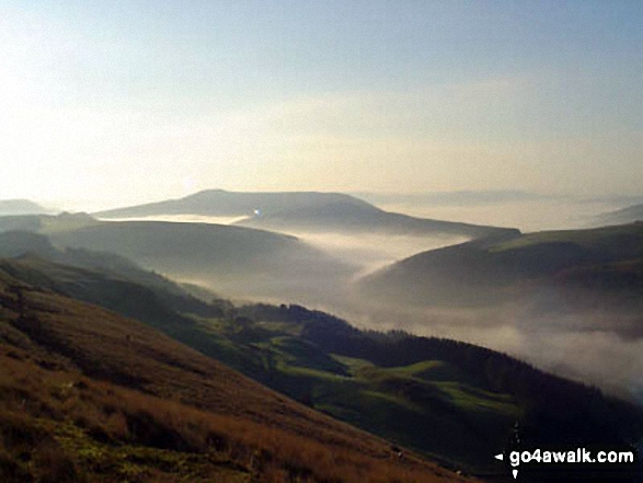 Temperature inversion in the Upper Derwent Valley seen from Rowlee Pasture 