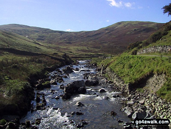 Walk c136 Mabbin Crag from Huck's Bridge - Borrow Beck, Borrowdale