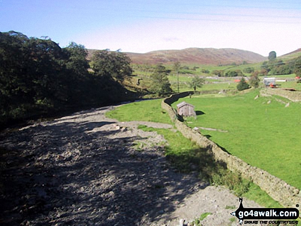 Walk c136 Mabbin Crag from Huck's Bridge - West into Borrowdale from Huck's Bridge