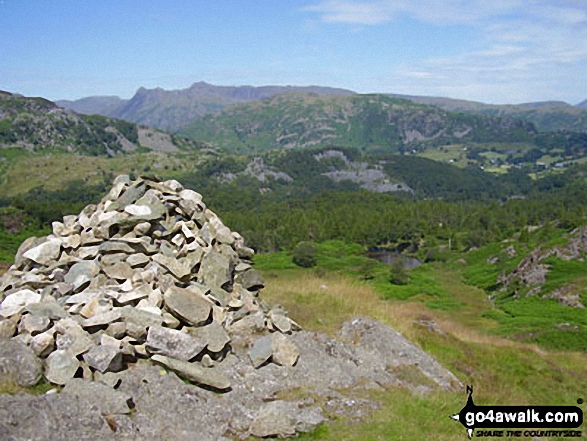 The Langdale Pikes from Holme Fell 