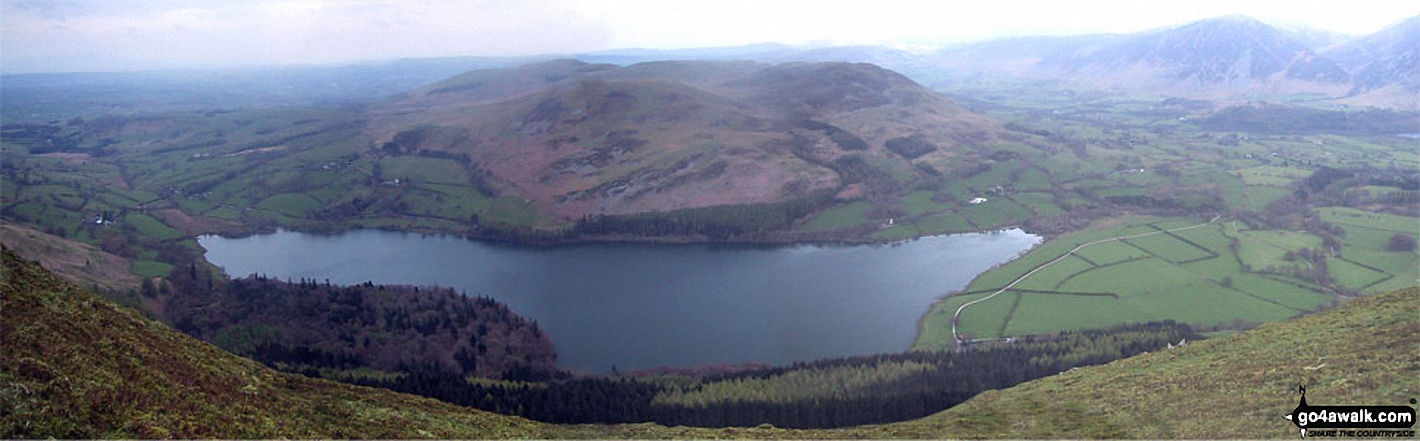 Loweswater from the cairn on the North West end of the Carling Knott ridge