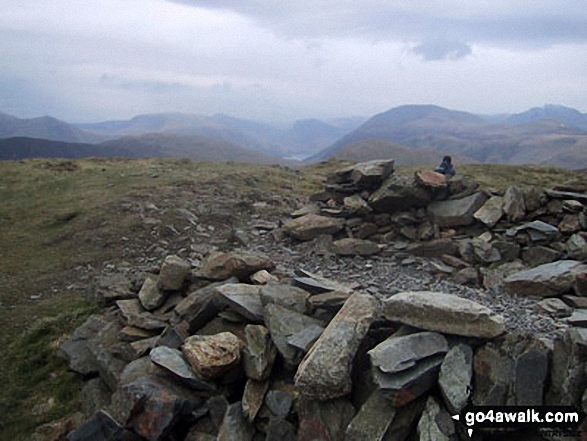 Walk c478 Burnbank Fell, Blake Fell and Gavel Fell from Loweswater - The North Western Fells from Blake Fell summit