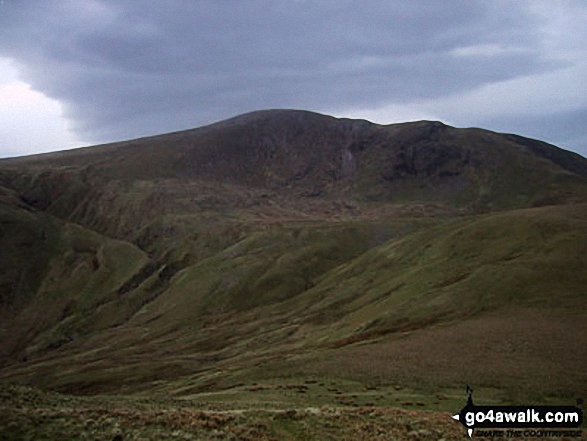 Walk c413 Burnbank Fell, Gavel Fell and Hen Comb from Loweswater - Great Borne from Hen Comb