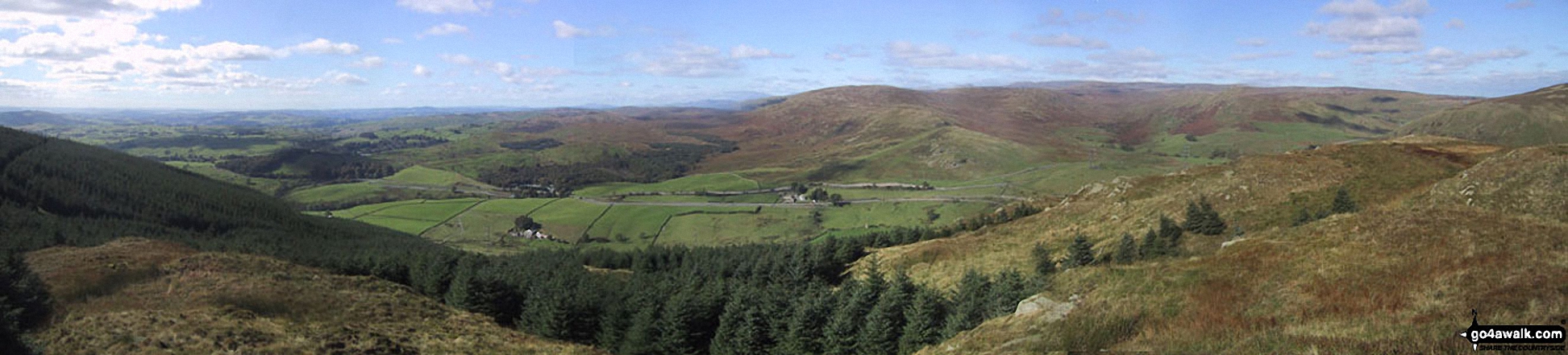 Walk c136 Mabbin Crag from Huck's Bridge - *Borrowdale from Mabbin Crag