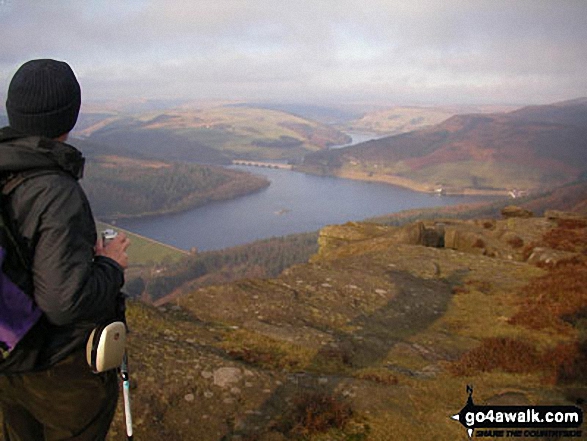 Peter on Bamford Edge in Peak District Derbyshire England