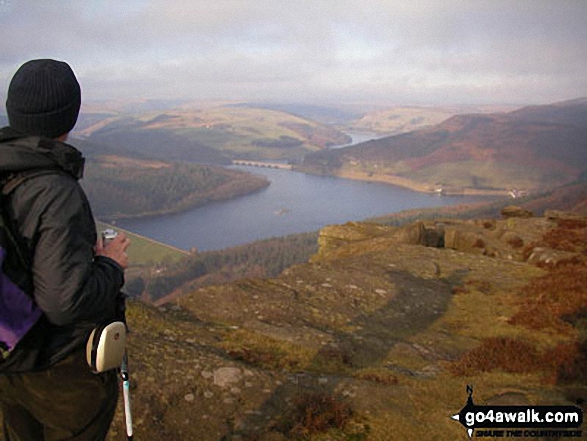 Peter on Bamford Edge in Peak District Derbyshire England