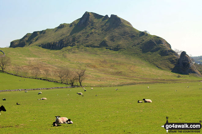 Walk s204 Hollinsclough, Earl Sterndale and Pilsbury Castle Hills from Longnor - Parkhouse Hill from Dowel Dale