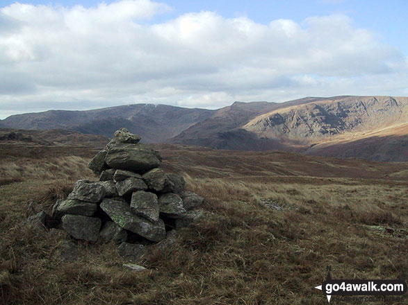 Cairn marking the high point on the Old Corpse Road (Haweswater) 