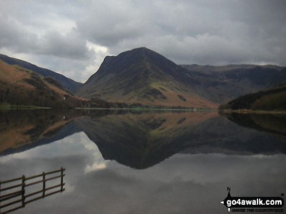 Walk c379 Rannerdale Knotts from Buttermere - Fleetwith Pike and Buttermere Lake from Buttermere