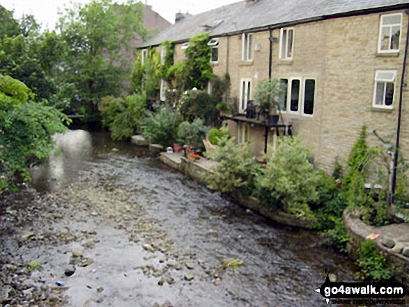 Walk d254 Brown Knoll (Edale), South Head (Hayfield) and Mount Famine from Bowden Bridge, Hayfield - The River Sett in Hayfield