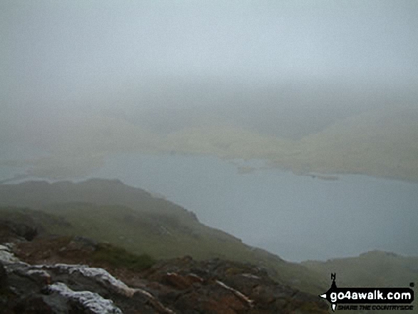 Walk gw100 Mount Snowdon (Yr Wyddfa) from Pen-y-Pass - Llyn Llydaw from the Pyg Track