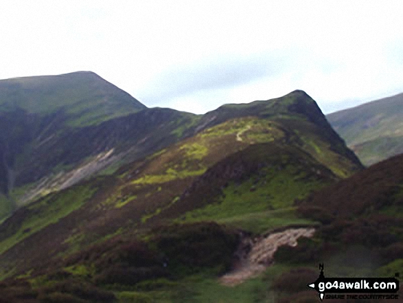 Walk c214 Robinson and Hindscarth from Little Town - Hindscarth from Scope End