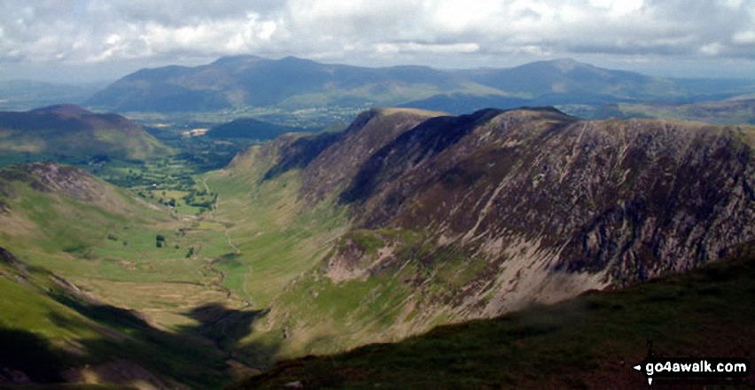 Walk c313 The Newlands Fells from Hawes End - *The Newlands Valley from Dale Head (Newlands)