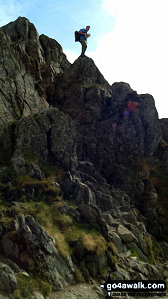 Walk c220 Helvellyn via Striding Edge from Glenridding - Striding Edge (Helvellyn)