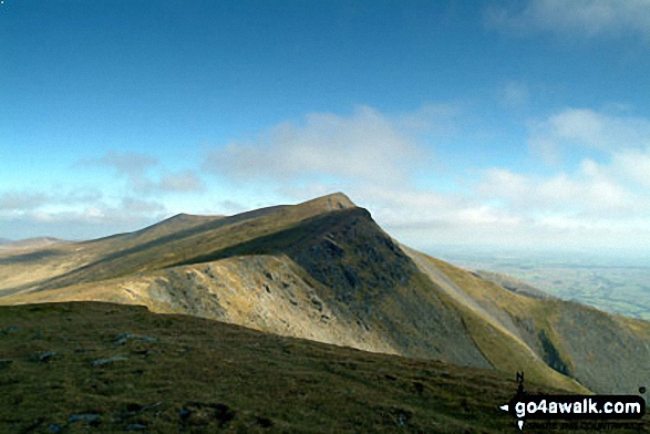 Walk c170 Blencathra or Saddleback via Hall's Fell Ridge from Threlkeld - Blencathra or Saddleback from Gategill Fell