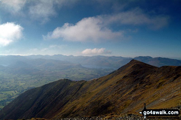 Walk c191 The Glendermackin Round from Mungrisdale - Sharp Edge, Blencathra or Saddleback (Hallsfell Top) from Bannerdale Crags