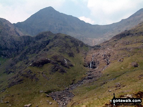 Walk gw100 Mount Snowdon (Yr Wyddfa) from Pen-y-Pass - Snowdon (Yr Wyddfa) from the Miners Track