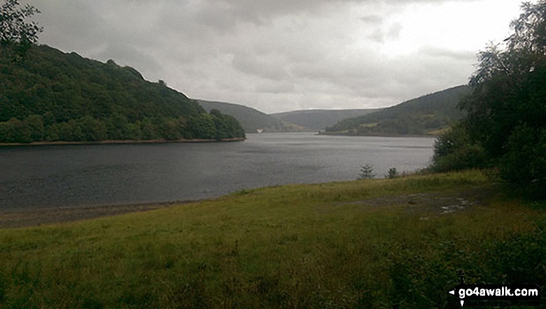 Ladybower Reservoir from Wiseman Hey Clough Woods 