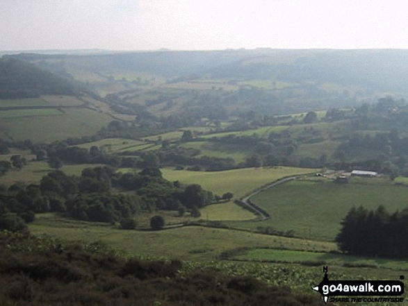 Walk ny107 Moor Gate from Hawnby - South from Easterside Hill