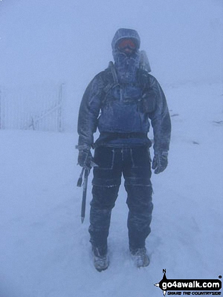 Me on Cairn Lochan in Northern Cairngorms Highland Scotland