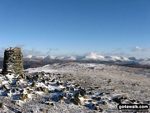 Walk c313 The Newlands Fells from Hawes End - The Helvellyn and Fairfield Massif from Dale Head (Newlands)