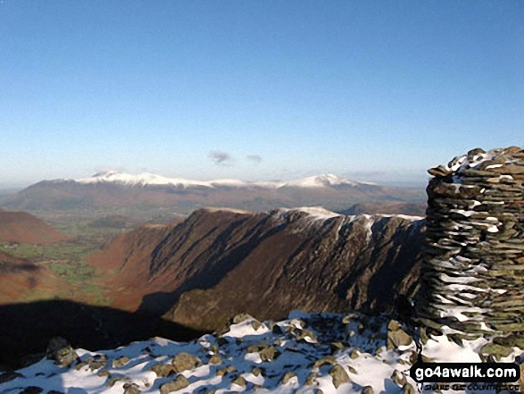 Skiddaw and Blencathra from Dale Head (Newlands) 