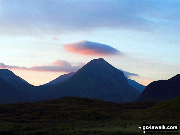 Marsco at sunrise from Sligachan 