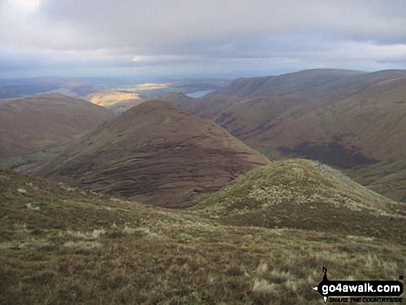 Walk c155 The Knott and Place Fell from Patterdale - The Nab (Martindale) from Rest Dodd