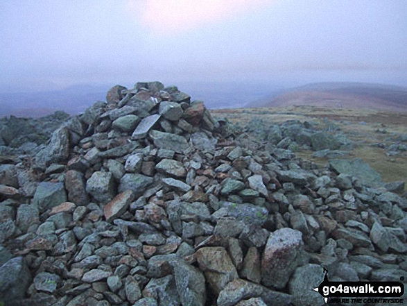 Walk c159 The Nab and Rest Dodd from Christy Bridge - High Raise (Mardale) summit cairn