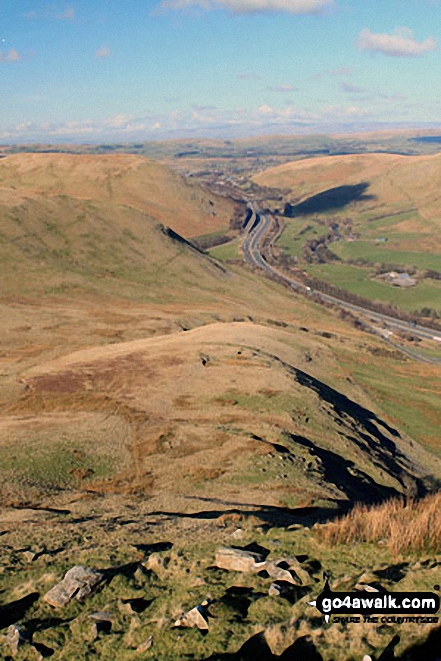 The M6 Motorway at Tebay from Grayrigg Pike (Grayrigg Forest)