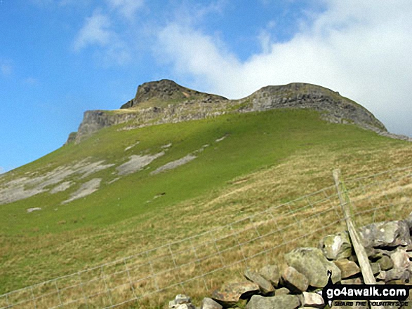 Walk ny101 The Yorkshire Three Peaks from Horton in Ribblesdale - Pen-y-ghent from The Pennine Way above Dale Head