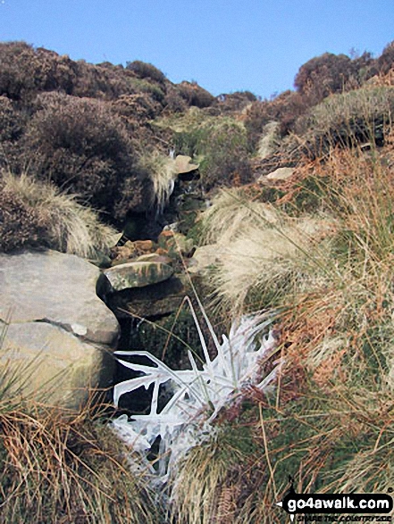 Walk d135 Kinder Downfall from Birchin Clough - Climbing Fair Brook towards Fairbrook Naze (Kinder Scout)