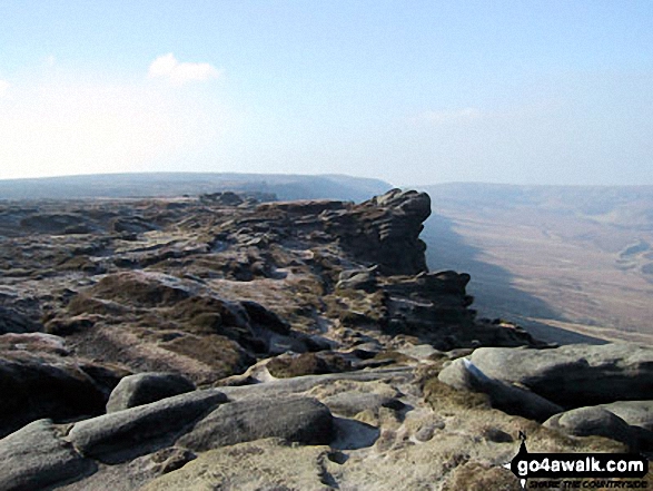 Walk d176 Fairbrook Naze (Kinder Scout) and Mill Hill from Birchin Clough - The Edge (Kinder Scout) from Fairbrook Naze (Kinder Scout)