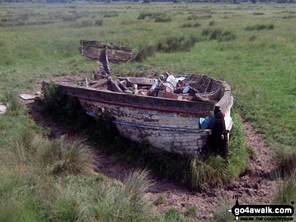 Boat wreck - some distance inland from The River Arun between Burpham and Arundel 